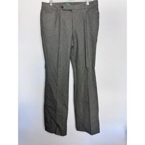 Lauren Ralph Lauren Adelle Houndstooth Dress Pant 8 Classic Fit Work Trousers